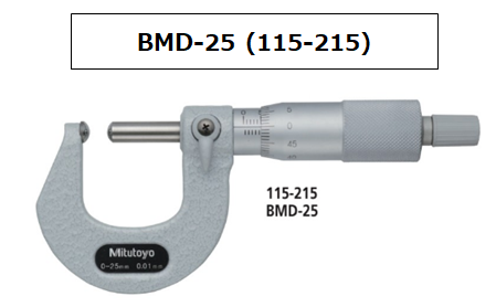 [FOR ASIA] MITUTOYO BMD-75 (115-217) MICROMETER [EXPORT ONLY]