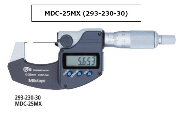 [FOR ASIA] MITUTOYO MDC-25MX (293-230-30) DIGITAL MICROMETER [EXPORT ONLY]