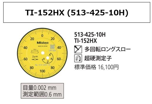 [FOR ASIA] TI-152HX (513-425-10H) TEST INDICATOR [EXPORT ONLY]
